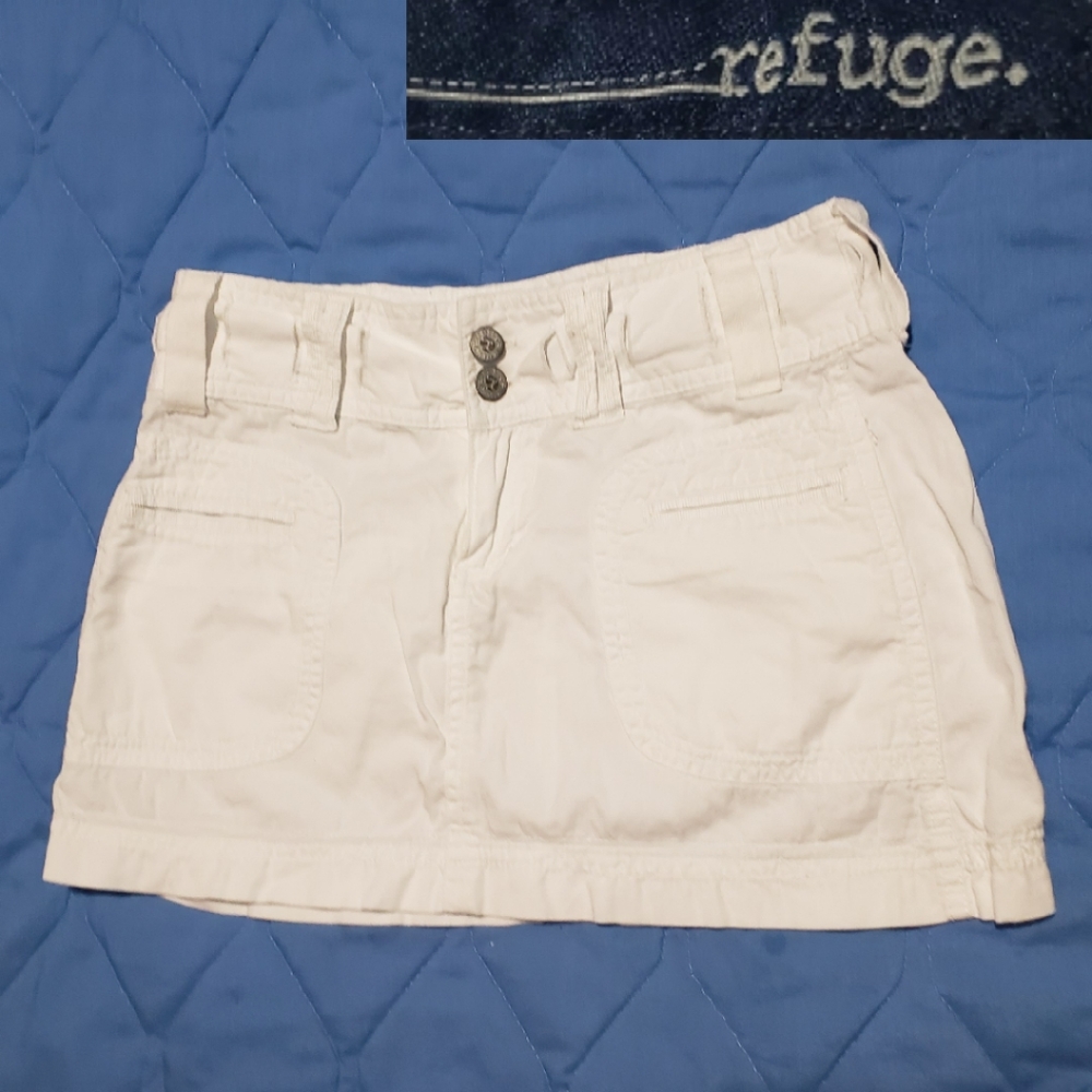🍓3/$20 Refuge White denim mini skirt